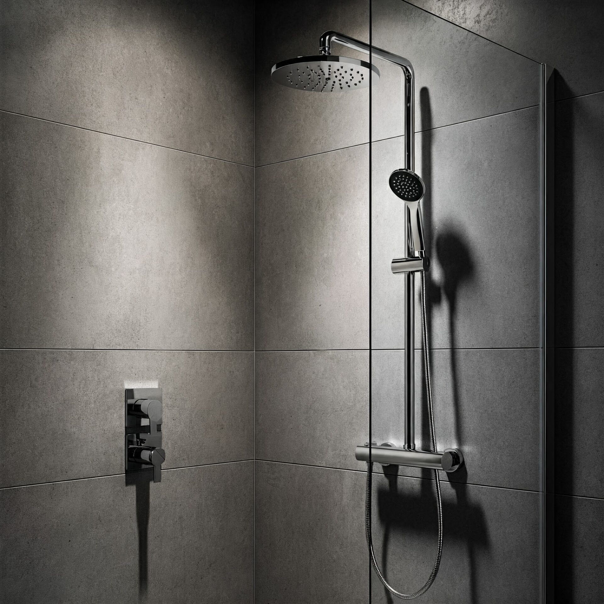 A modern shower