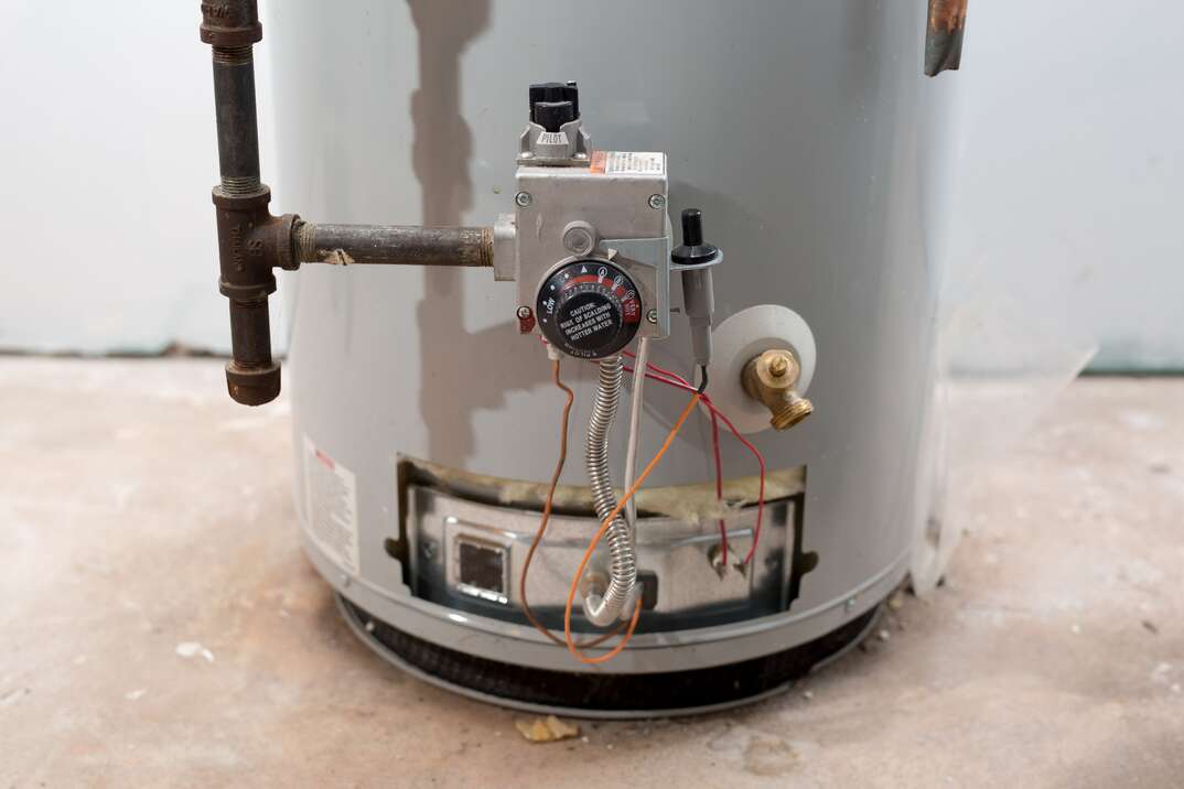 repairing an old water heater