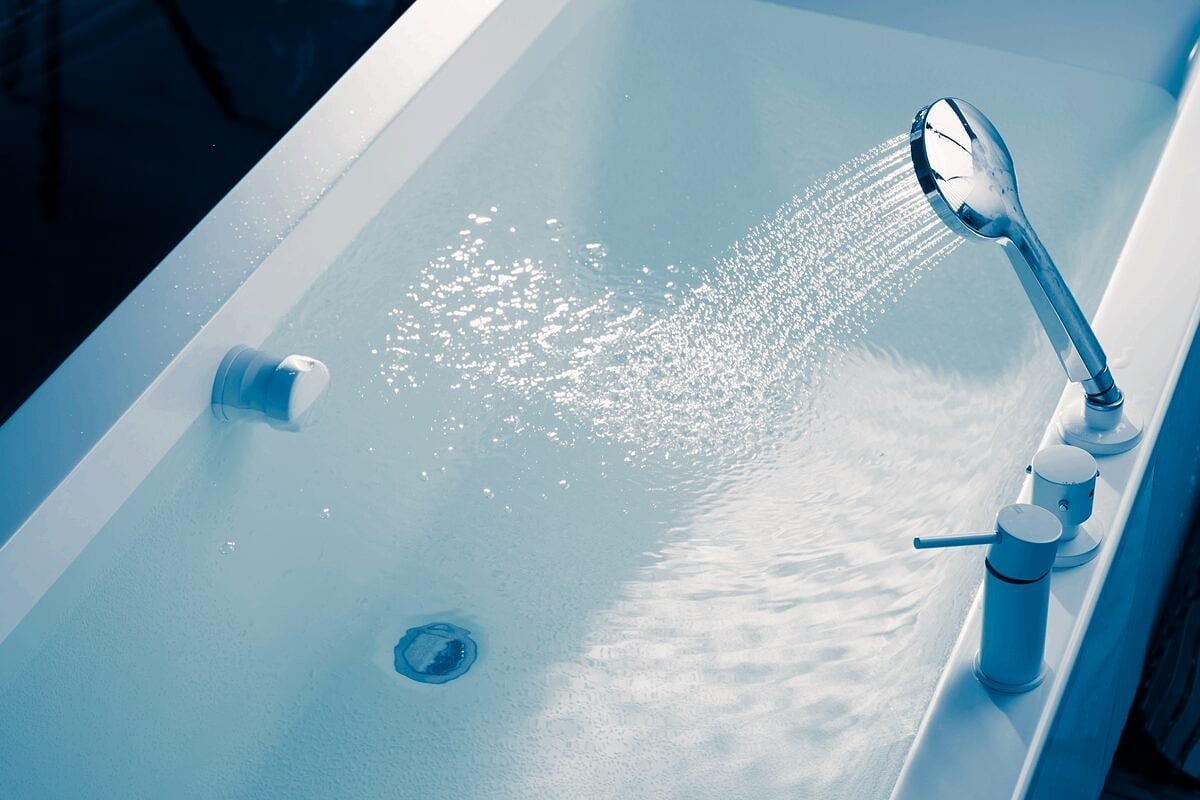 water backing up into bathtub or shower