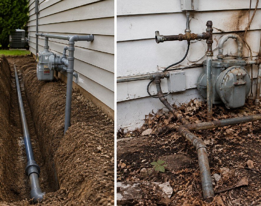 New Gas Line Installation vs. Gas Line Replacement<br />
