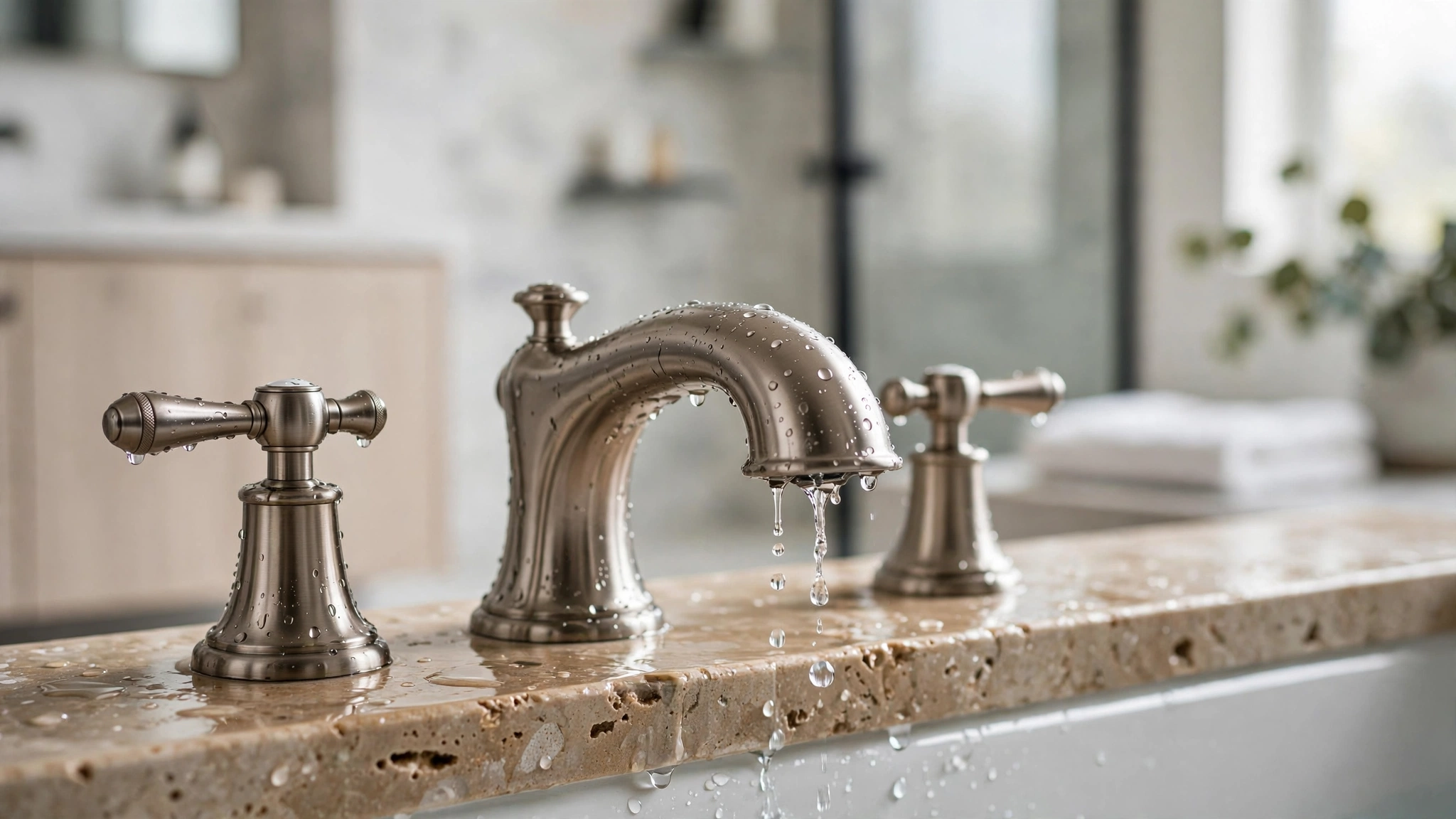 Roman tub faucet leaking