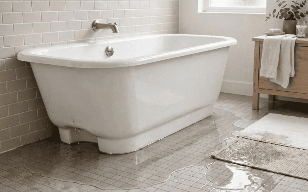 Water Pooling Around Your Bathtub? Arch Plumbing Can Find the Problem
